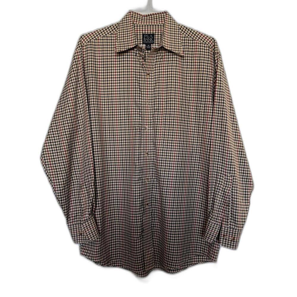 Jos A Bank Traveler'sn Collection Classic Checkered Pattern